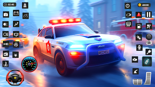 Police Car Kids Driving Game ekran görüntüsü