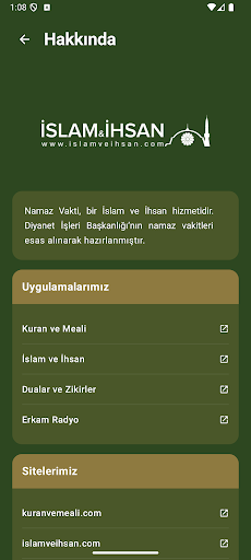 Namaz Vakti (islamveihsan) ekran görüntüsü