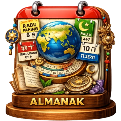 ALMANAK - Jawa, Hijriah, China