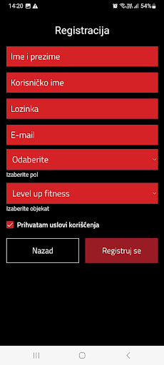 LUP Fitness ekran görüntüsü