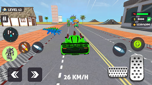 Crocodile Animal Robot Games ekran görüntüsü
