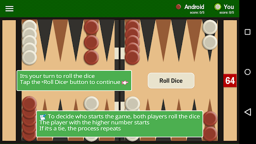Backgammon ekran görüntüsü
