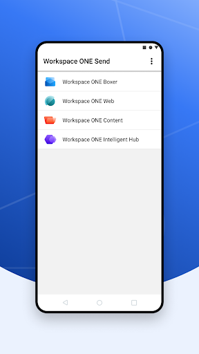 Send - Workspace ONE ekran görüntüsü