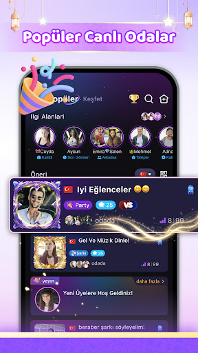 Hiya- Grup ses sohbeti ekran görüntüsü