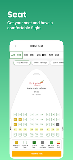 Ethiopian Airlines ekran görüntüsü
