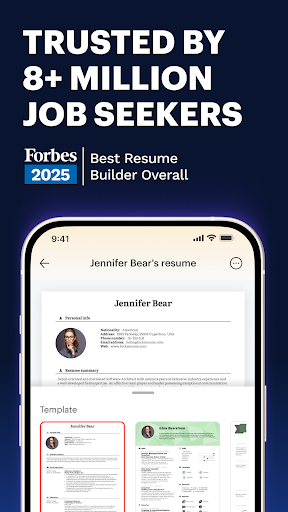 Kickresume: AI Resume Builder ekran görüntüsü