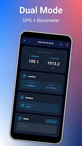 Altimetre - GPS ve Barometre ekran görüntüsü