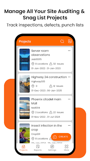 Site Report Expert: Punch List ekran görüntüsü