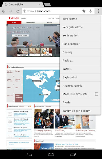 Canon Print Service ekran görüntüsü