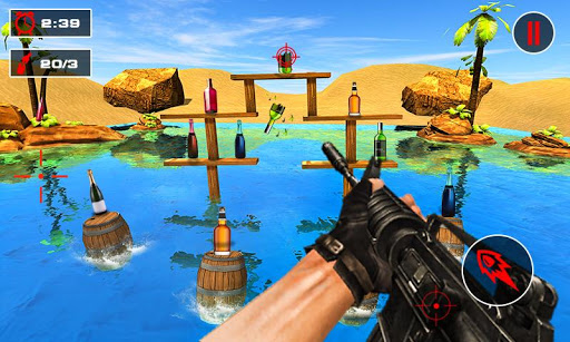 Bottle Shooter Games Gun Range ekran görüntüsü