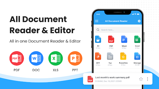 Belge Okuyucu: PDF, PPT, DOC ekran görüntüsü