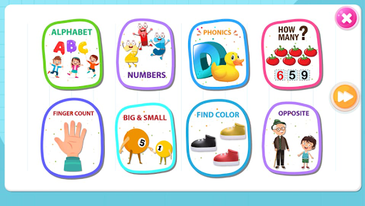 Quiz game for preprimary kids ekran görüntüsü