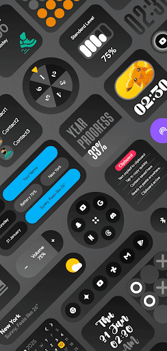 DarkGlass Widgets ekran görüntüsü
