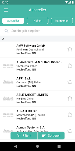 glasstec  App ekran görüntüsü