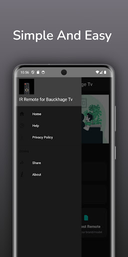 Remote for Bauckhage tv ekran görüntüsü