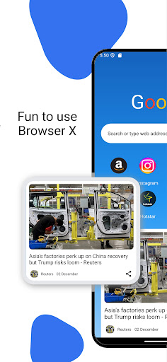 Browser X ekran görüntüsü
