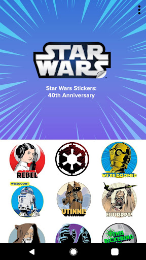 Star Wars Stickers: 40th Anniv ekran görüntüsü