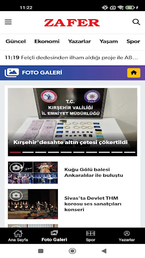Zafer Gazetesi ekran görüntüsü