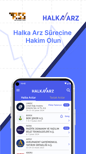 Halka Arz Takvimi ekran görüntüsü