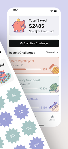 Savings Challenge: Savvy Goals ekran görüntüsü