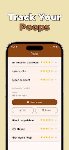 Poop Map & Tracker ekran görüntüsü