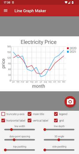Line Graph Maker Pro ekran görüntüsü