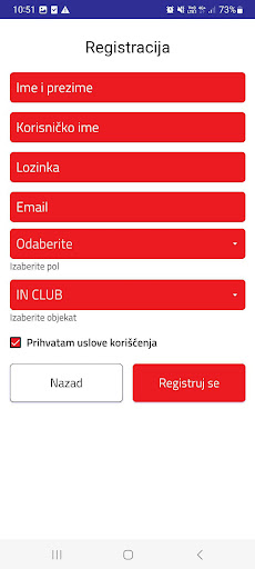 IN Club Teretana ekran görüntüsü