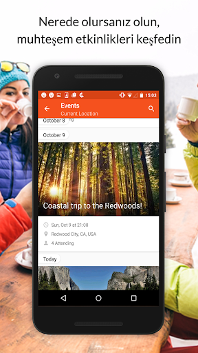Couchsurfing Travel App ekran görüntüsü
