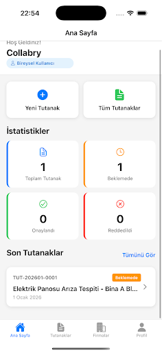 Tutanak Yönetim Sistemi (TYS) ekran görüntüsü