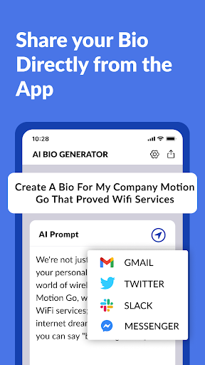 AI Bio Generator - Write a Bio ekran görüntüsü