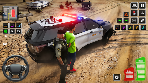 Highway Police Car Patrol Game ekran görüntüsü