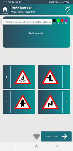 Trafik İşaretleri ve Anlamları ekran görüntüsü