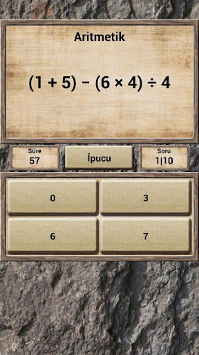 Matematik - quiz oyunu ekran görüntüsü