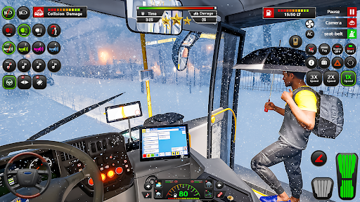 Open World Bus Driving Game 3d ekran görüntüsü