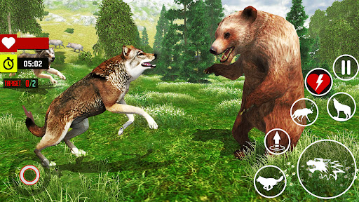 Wild Wolf Animal Sim Games ekran görüntüsü