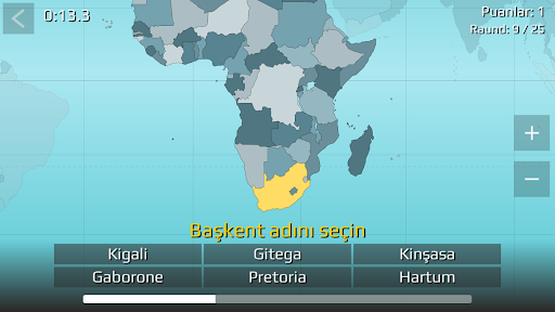 Dünya Haritası Sınav ekran görüntüsü