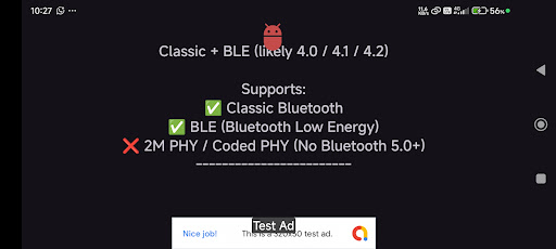 BT BLE Version Check ekran görüntüsü