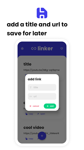 Linker - url organizer ekran görüntüsü
