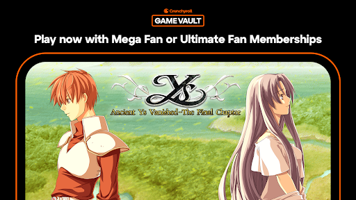 Crunchyroll: Ys Chronicles II ekran görüntüsü