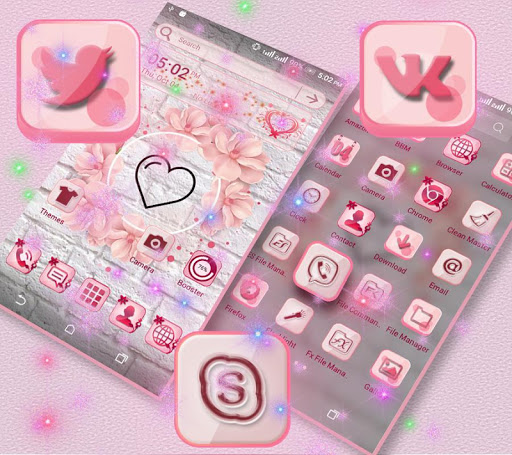 Heart Love Launcher Theme ekran görüntüsü