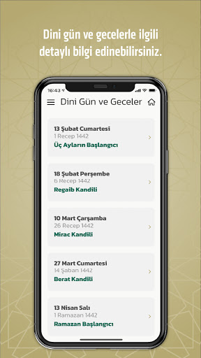 Kuveyt Türk Dijital Takvim ekran görüntüsü