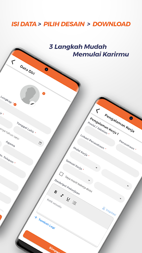 BikinCV : CV & Resume Maker ekran görüntüsü