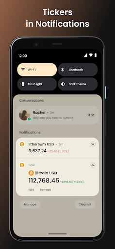 Crypto Widget ekran görüntüsü