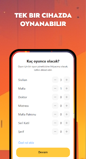 Mafia. Bir masa oyunu. Kartlar ekran görüntüsü