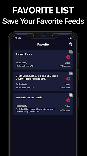 Police Scanner - Live Scanner ekran görüntüsü