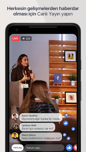 Workplace from Facebook ekran görüntüsü