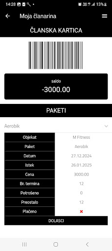 M Fitness Novi Sad ekran görüntüsü
