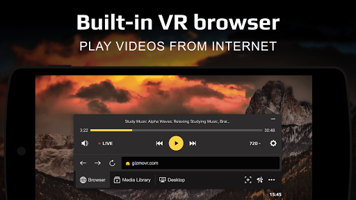 Gizmo VR Video Player: 360 Vir ekran görüntüsü