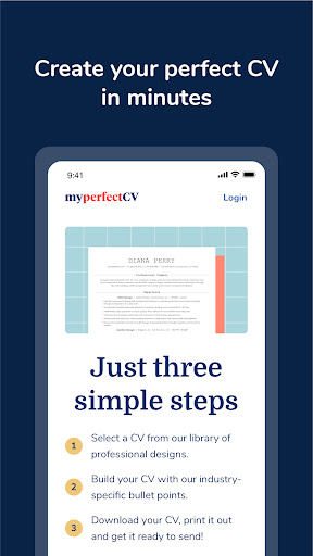 MyPerfectCV: Resume CV Builder ekran görüntüsü