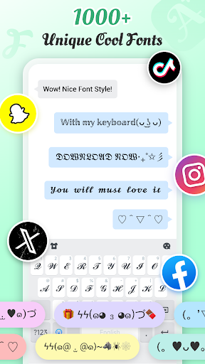 Fonts Textart AI Keyboard ekran görüntüsü